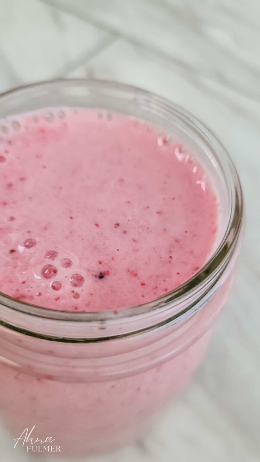Strawberry Protein Shake Ahna Fulmer